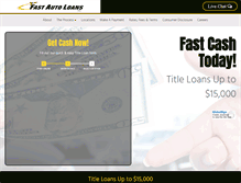 Tablet Screenshot of fastautoloansinc.com